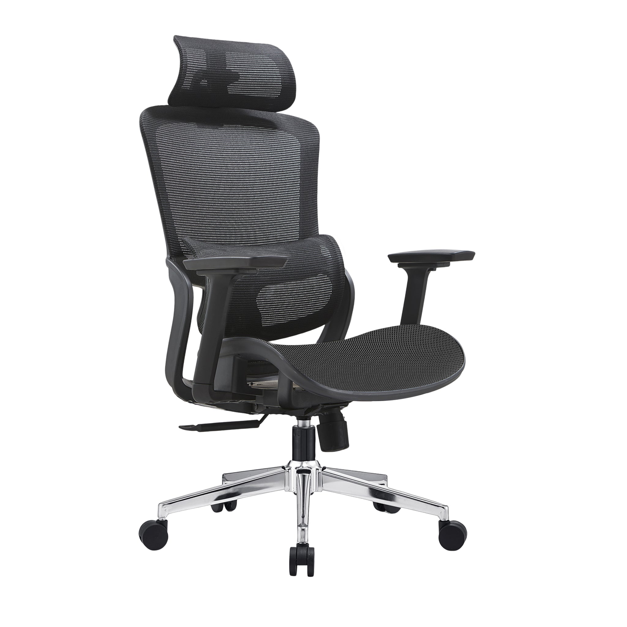 V369-A8616-QW-BLACK-209266-00 Elena High Back Full Mesh Ergonomic Office Chair In Black - Image 1
