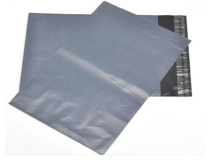 V382-400X300SATCHEL100-144446-00 100 Bulk Buuy Pack - 400x300 mm GREY PLASTIC MAILING SATCHEL COURIER BAG POLY POSTAGE SHIPPING POST SELF SEAL - Image 1