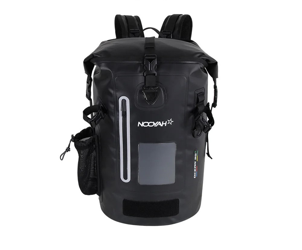 V382-BLACKIPX8BKPKNOOY-144501-00 NOOYAH IPX8 Waterproof Bike Cycle Outdoor Sports Backpack Double-Layer Waterproof Bag - Image 1