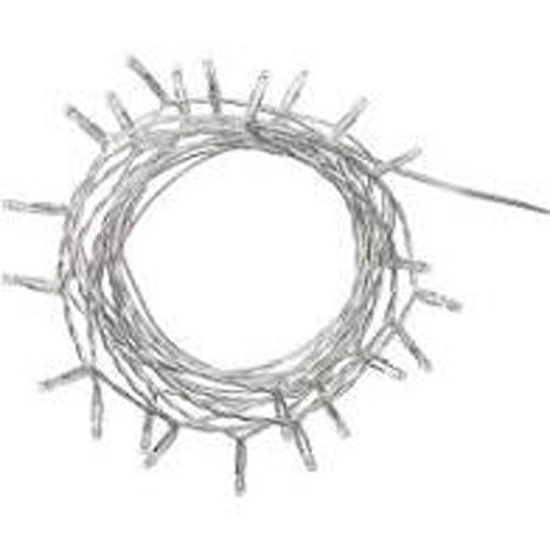 V382-PLAINWHBATTLEAD-68315-00 1 Set of 20 LED Plain Artic White Bulb Battery Powered String Lights Christmas Gift Home Wedding Party Bedroom Decoration Table Centrepiece - Image 1