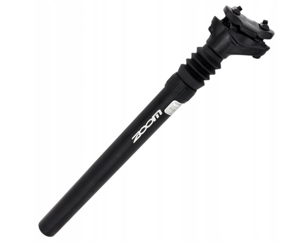 V382-ZOOMSUSPOST316-144498-00 ZOOM Suspension Mountain MTB Road Bike Bicycle Seatpost Seat Shock Absorber Post Black Light Weight Aluminium - 31.6mm - Image 1