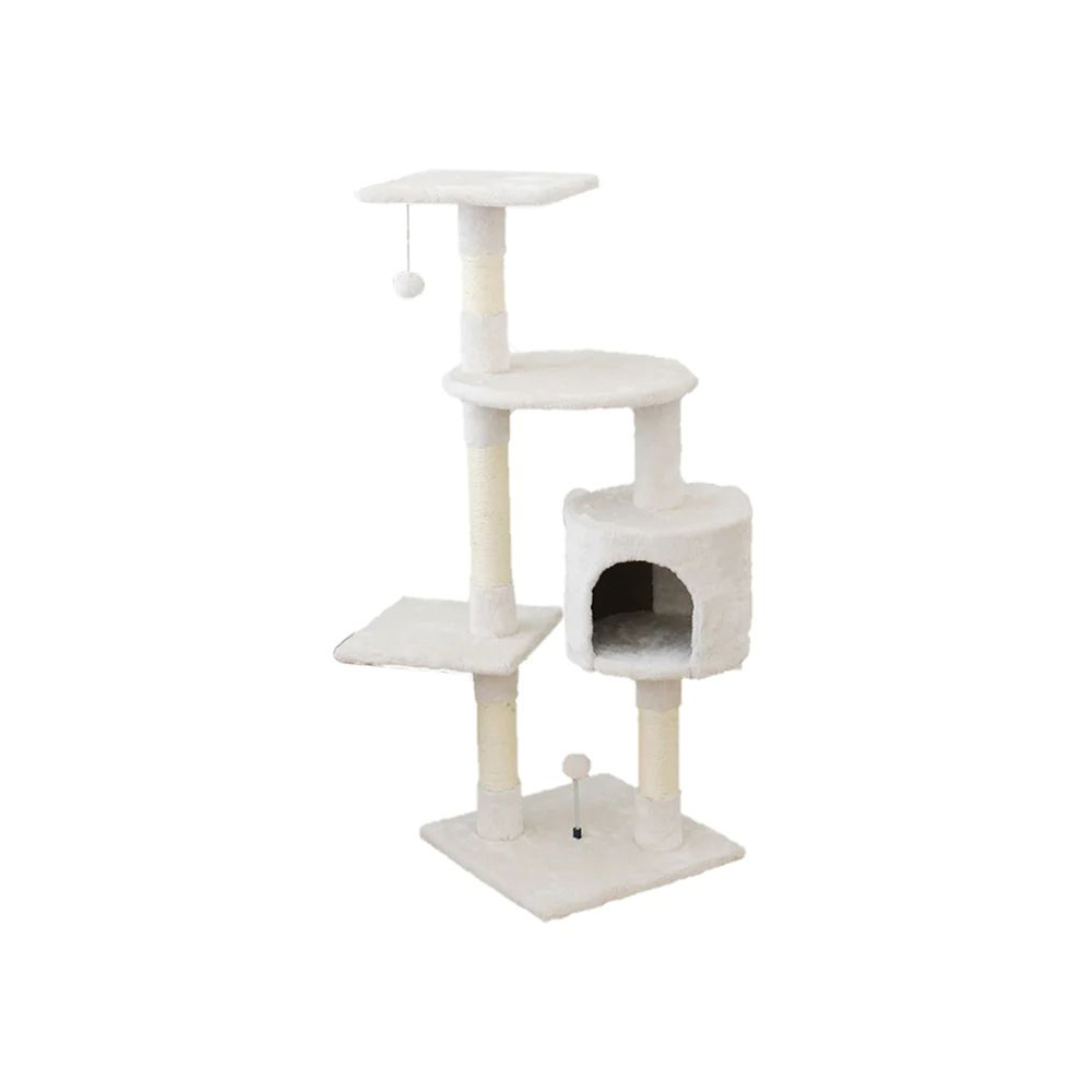 V390-C200320-69662-04 CATIO Tranquility Abode Scratching Post 40x40x119cm - Image 1