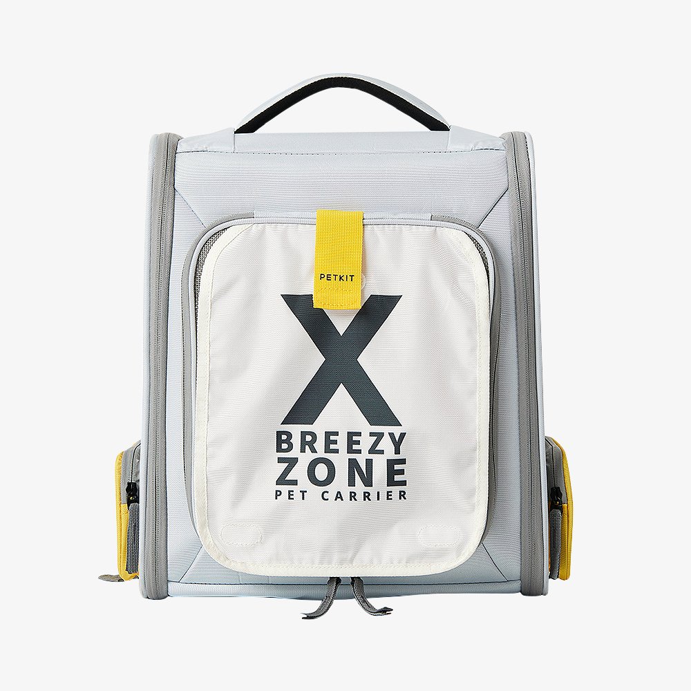 V390-EAN13B3G-66681-00 PETKIT Breezy X ZONE Pet Carrier - Grey Yellow - Image 1