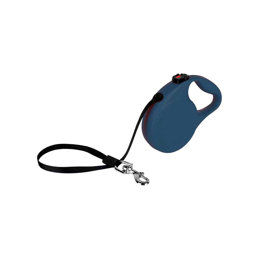 V390-KTRLSBL-185553-00 KONG Trail Blue Retractable Leashes Small - Image 1
