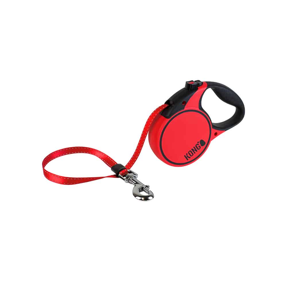 V390-KTRNLLRD-185470-00 KONG Terrain Red Retractable Leashes Large - Image 1