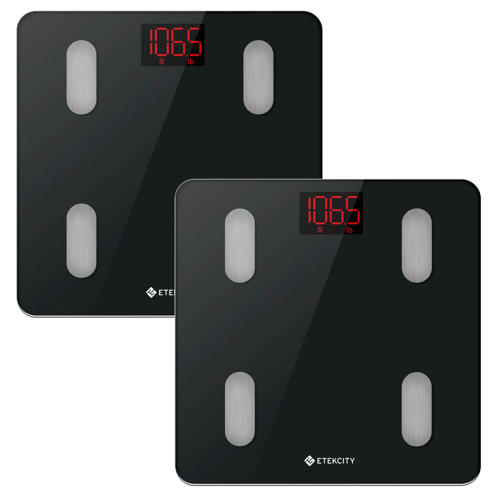 V398-EKESF14-2P-202504111808-00 Etekcity Smart Scale for Body Weight - Black - 2 Pack - Image 1