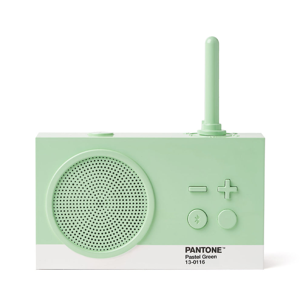 V398-LD-LA119PT-M-202507041120-00 Lexon Thykho 3 Fm Radio & Bluetooth Speaker PANTONE - Green - Image 1
