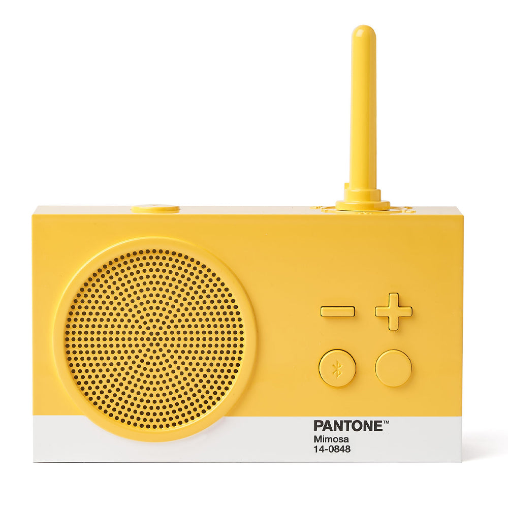 V398-LD-LA119PT-Y-202507041120-00 Lexon Thykho 3 Fm Radio & Bluetooth Speaker PANTONE -Yellow - Image 1