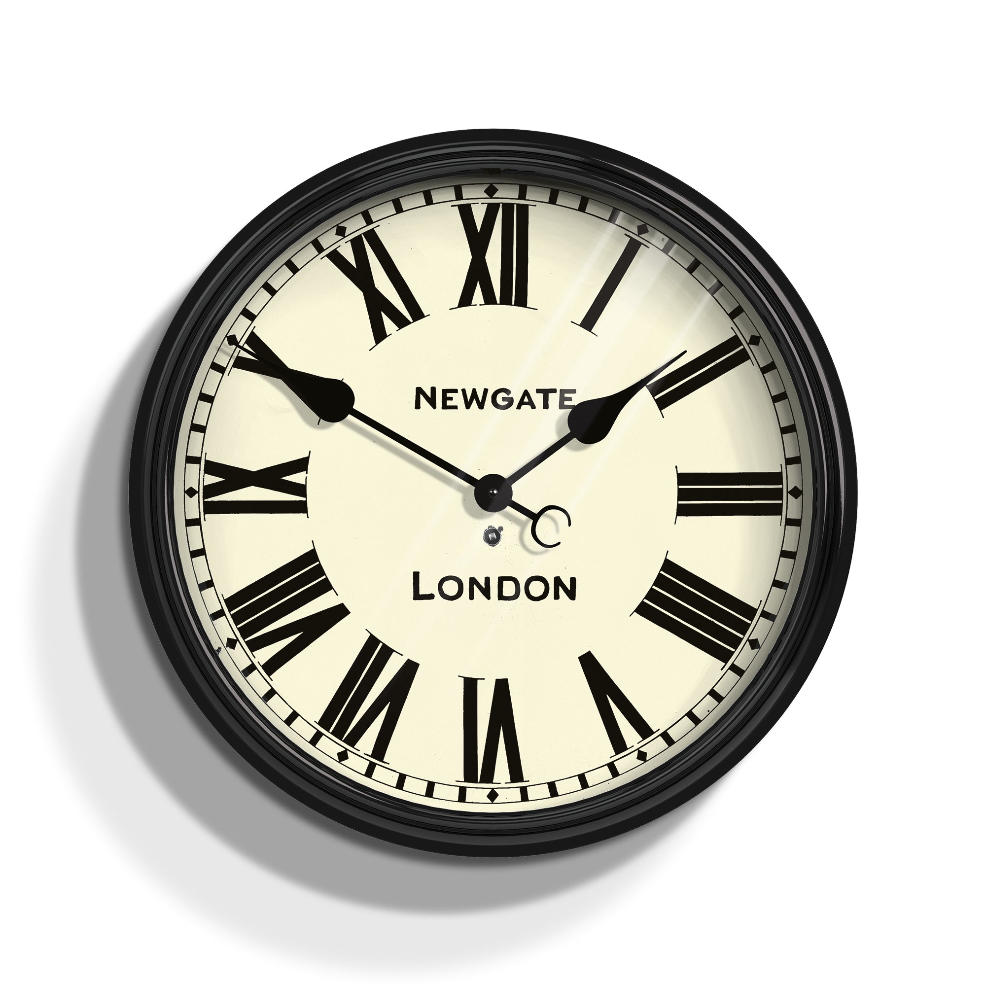 V398-NGCLJ71K-202504301656-00 Newgate Battersby Clock Black - Image 1