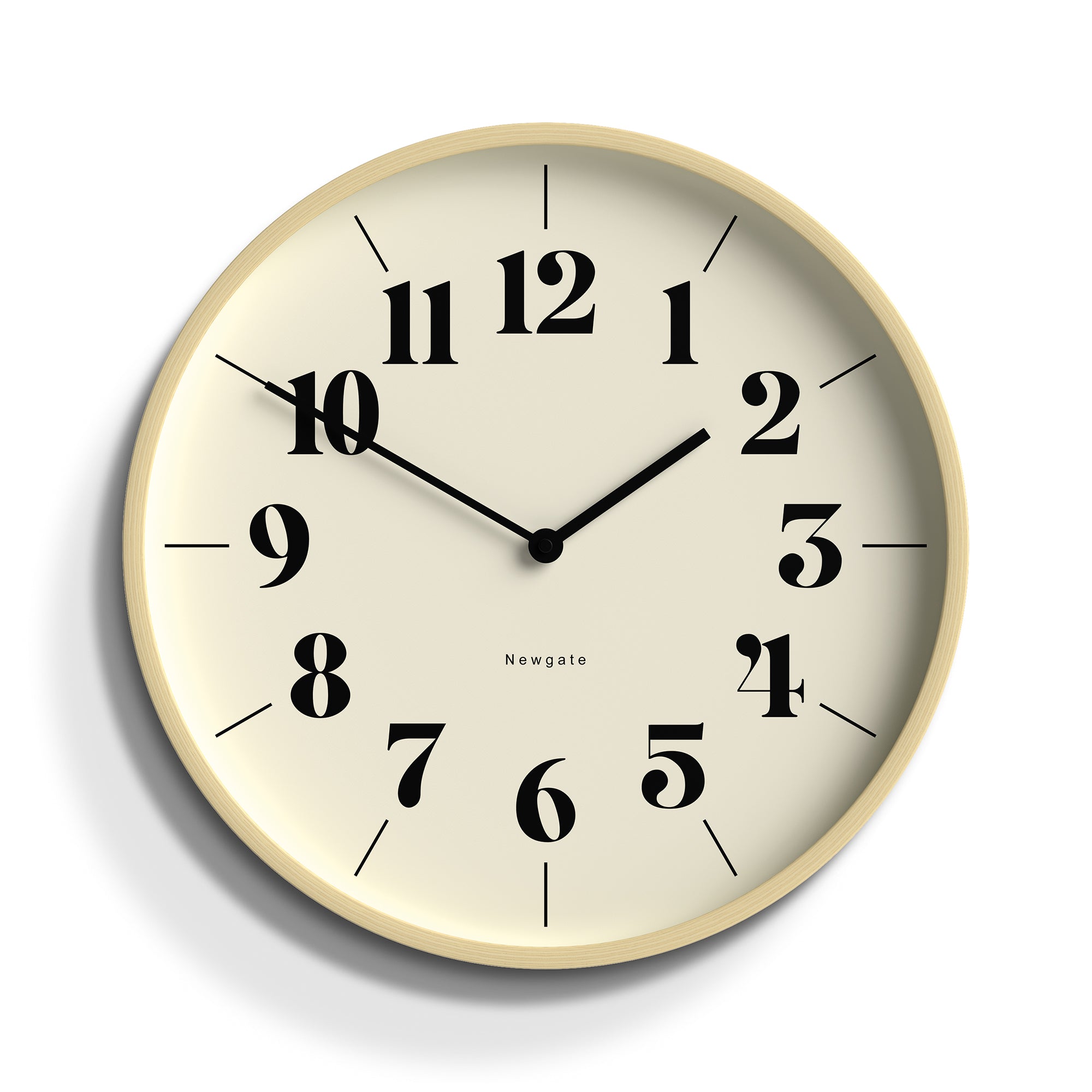 V398-NGMRC225PLY40-202502220150-00 Newgate Mr Clarke Clock Pale Wood Hopscotch Dial - Image 1