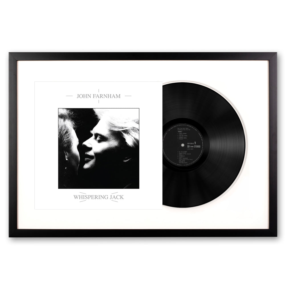 V398-SM-19075874841-FD-202503141625-00 Framed John Farnham Whispering Jack Vinyl Album Art - Image 1