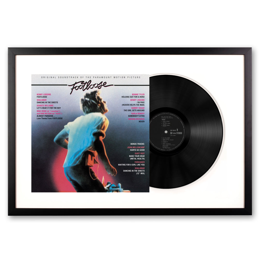 V398-SM-19439774961-FD-202504111835-00 Framed Footloose Vinyl Album Art - Image 1
