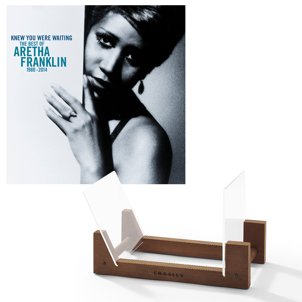 V398-SM-19439865191-BS-202506231907-00 Aretha Franklin Knew You Were Waiting: The Best Of Aretha Franklin 1980-2014 Vinyl Album & Crosley Record Storage Display Stand - Image 1