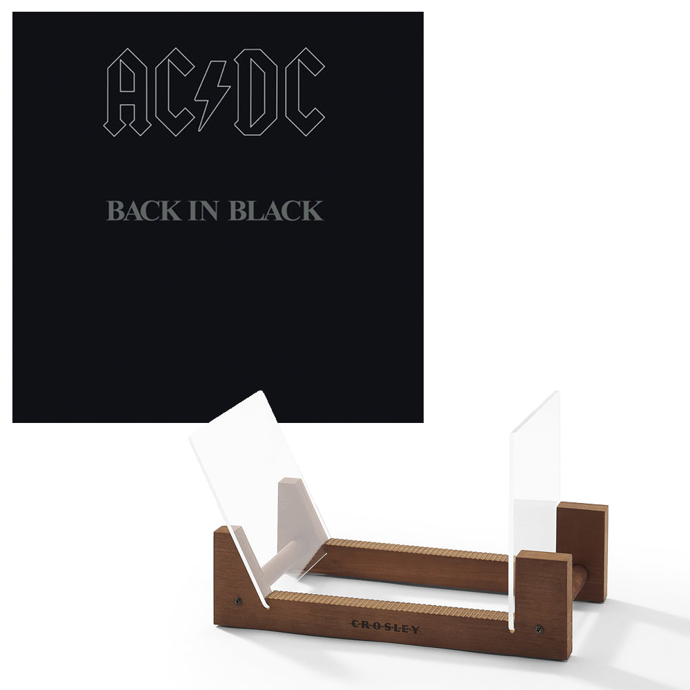 V398-SM-5107651-BS-202503141625-00 Ac/Dc Back In Black Vinyl Album & Crosley Record Storage Display Stand - Image 1