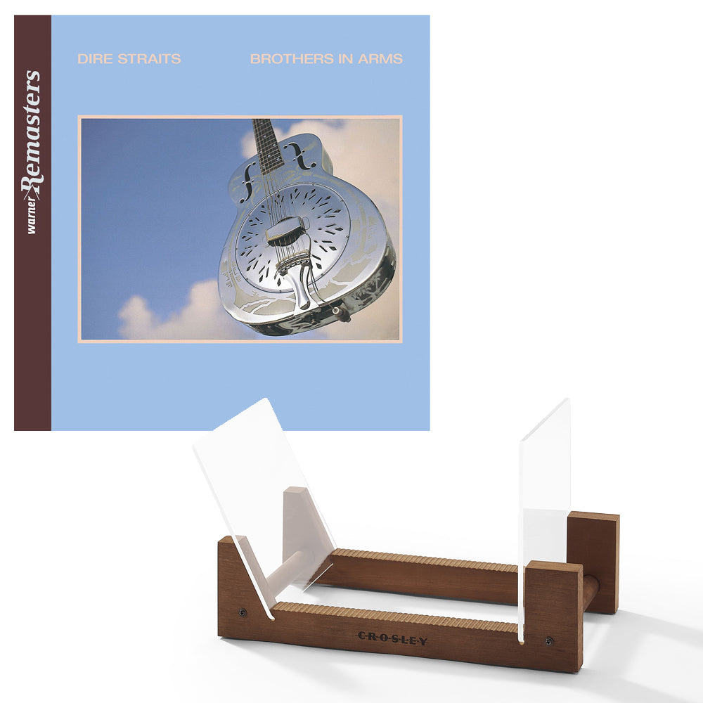 V398-UM-3752907-BS-202503281935-00 Dire Straits Brothers In Arms - Double Vinyl Album & Crosley Record Storage Display Stand - Image 1