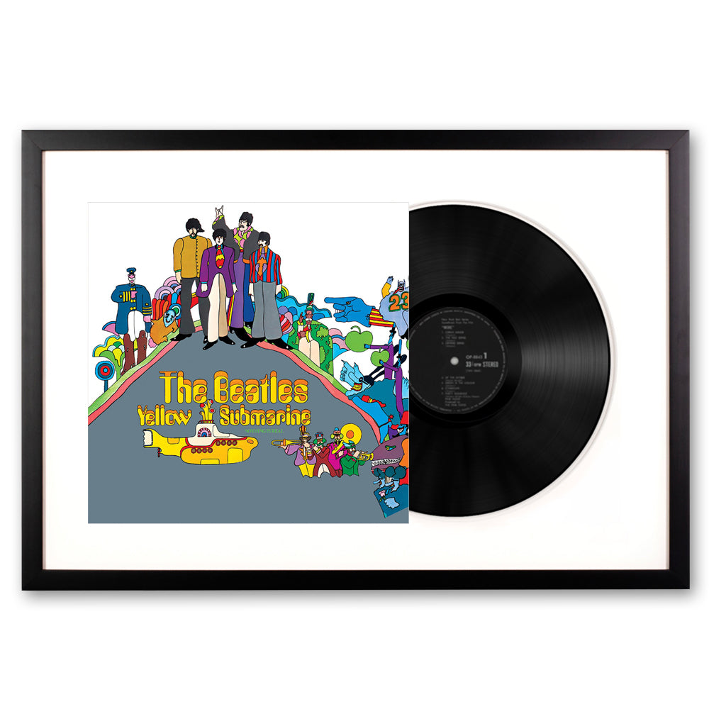 V398-UM-3824671-FD-202506051825-00 Framed The Beatles - Yellow Submarine - Vinyl Album Art - Image 1