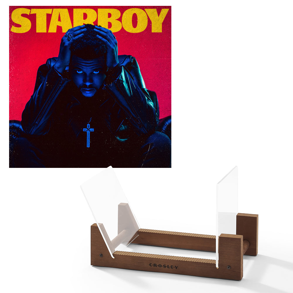 V398-UM-5722751-BS-202506101840-00 The Weeknd Starboy - Double Vinyl Album & Crosley Record Storage Display Stand - Image 1