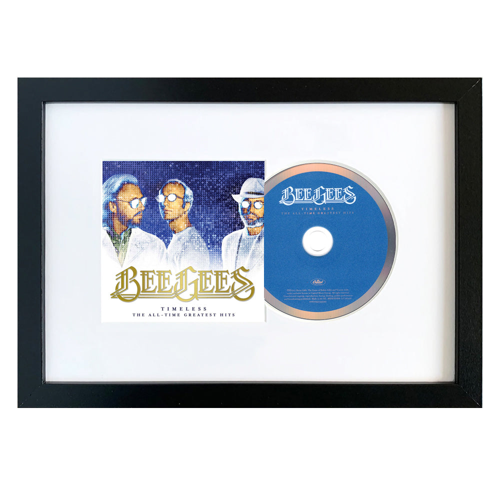 V398-UM-5749359-FD-202504111733-00 Bee Gees - Timeless: The All-Time Greatest Hits - CD Framed Album Art - Image 1