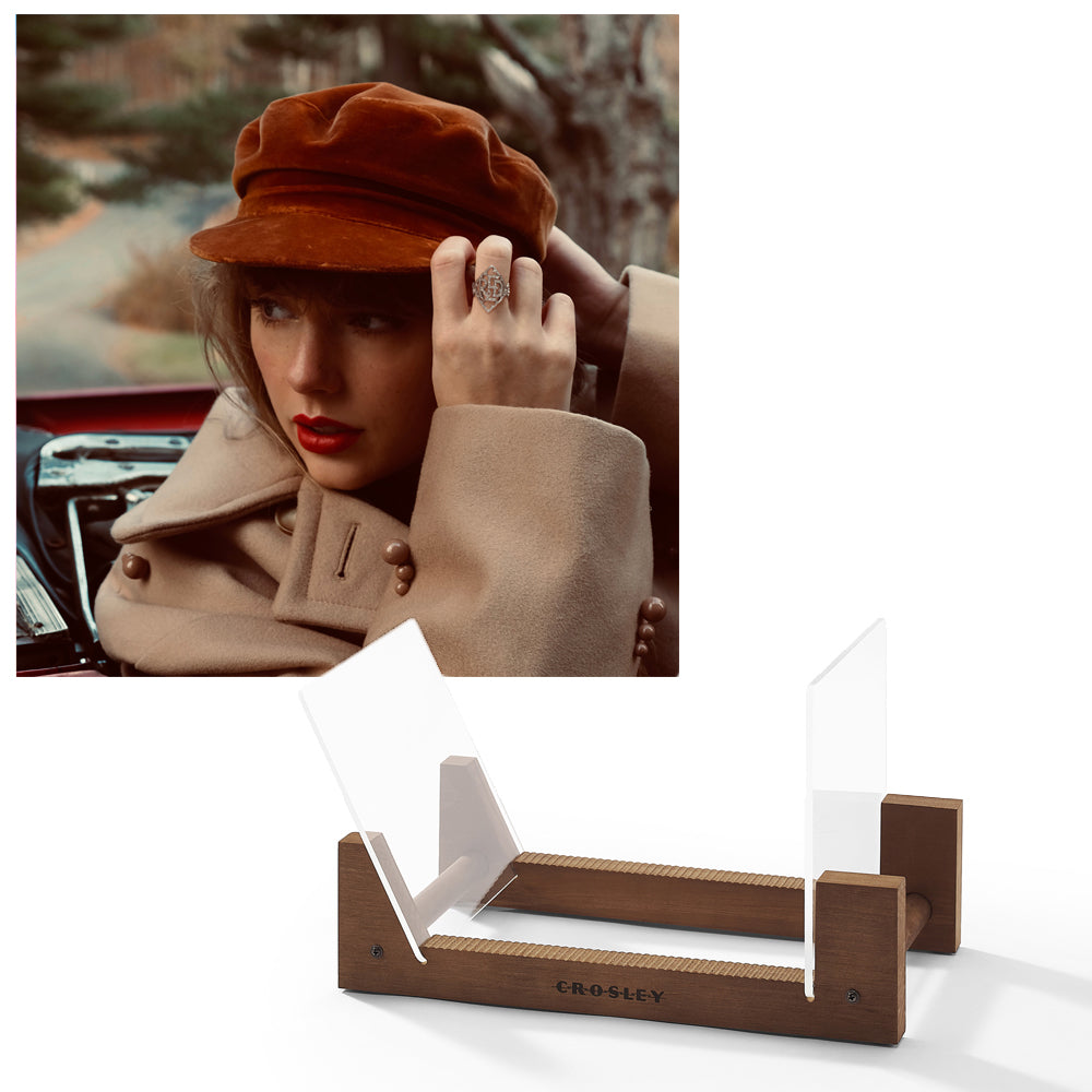 V398-UM-B003442201-BS-202503281940-00 Taylor Swifts Version Red Vinyl Album & Crosley Record Storage Display Stand - Image 1