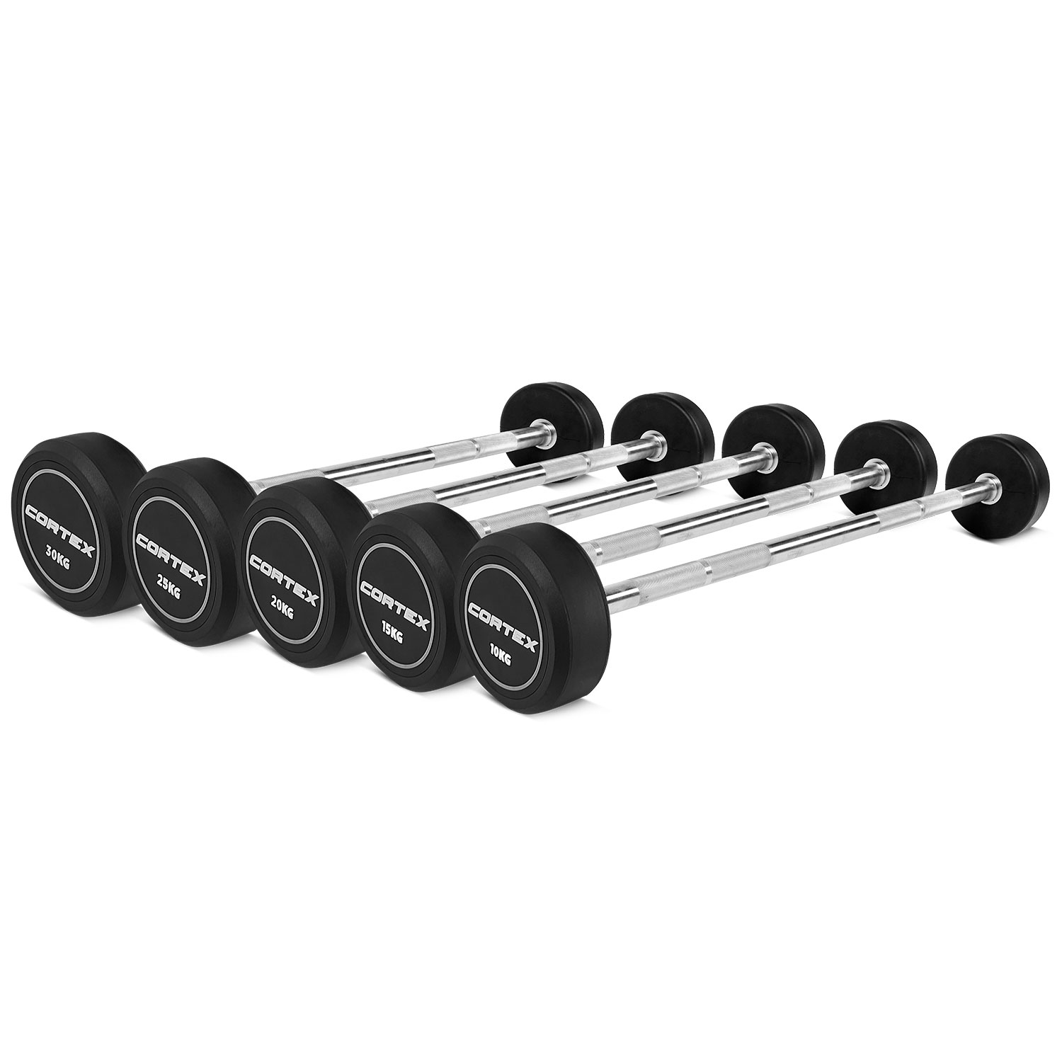 V420-BBFIXSET100-86862-00 CORTEX 100kg ALPHA Series Fixed Barbell Weight Set - Image 1