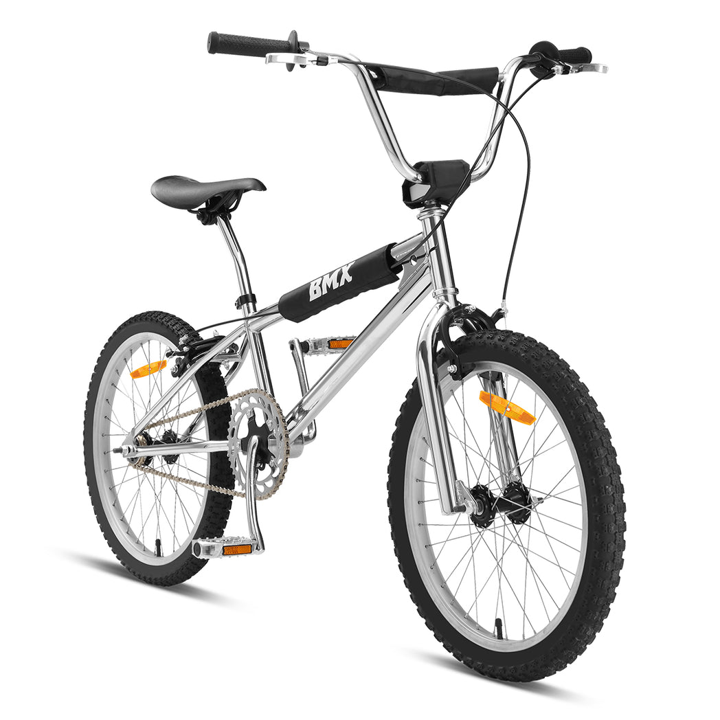 V420-BIKPBMXCP-89130-00 Progear Bikes Classic BMX Bike 20" in Metallic Chrome - Image 1