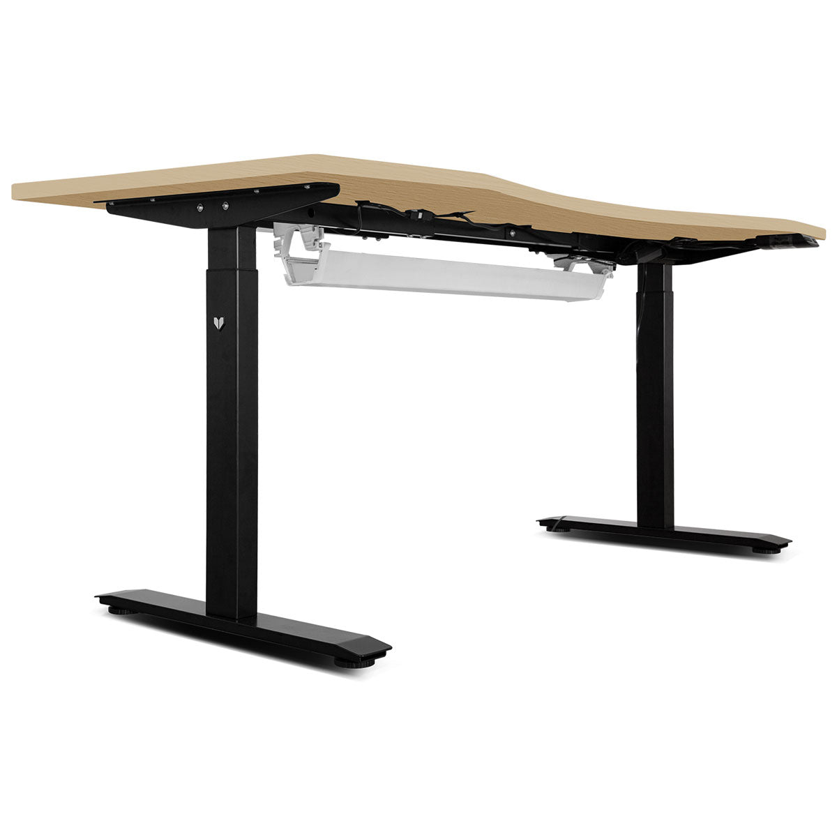 V420-LFDK-EDKOB-150C-86927-00 Lifespan Fitness ErgoDesk Automatic Standing Desk 1500mm (Oak) + Cable Management Tray - Image 1