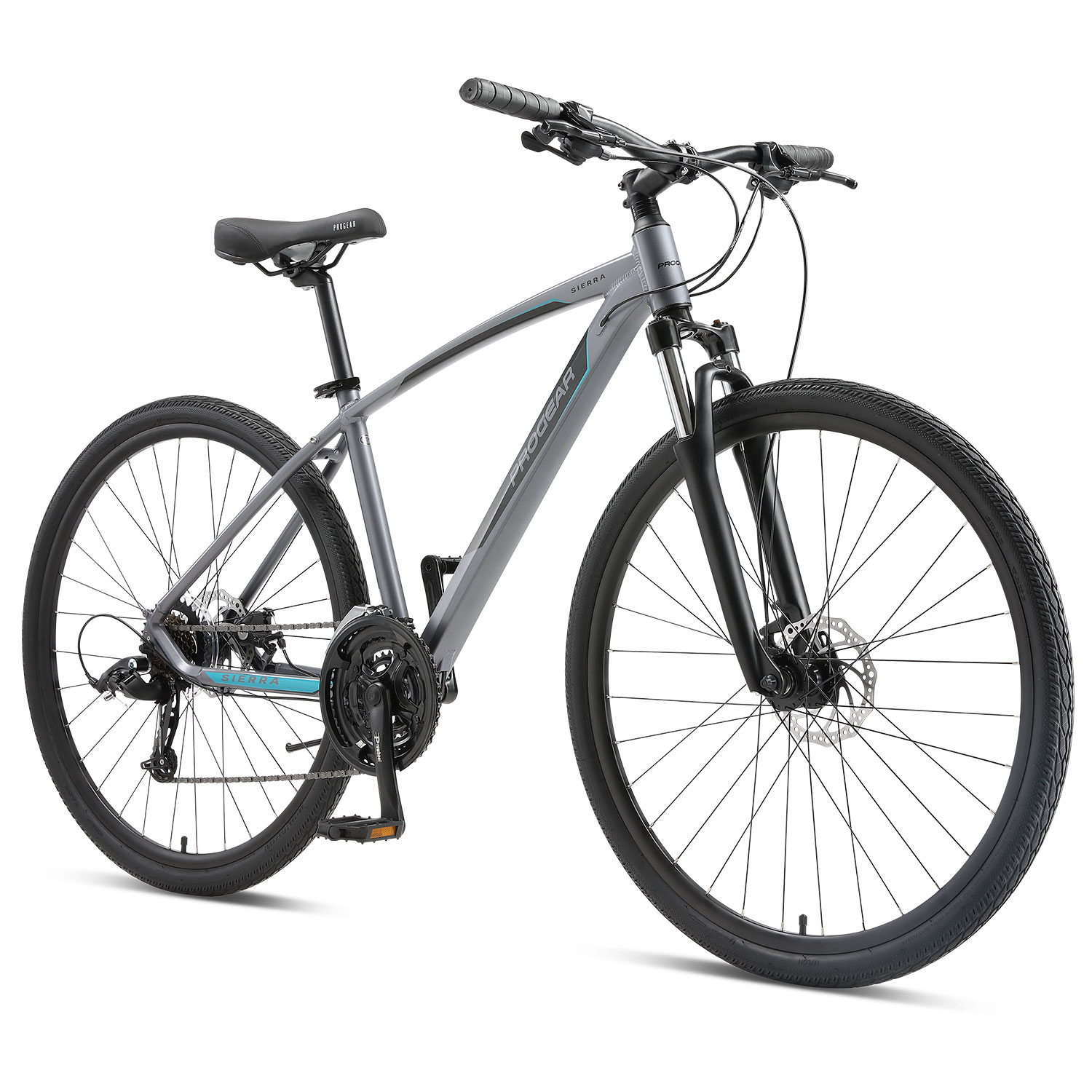 V420-PGHY-SIERGR-19-89135-00 Progear Bikes Sierra Adventure/Hybrid Bike 700c*19" in Graphite - Image 1