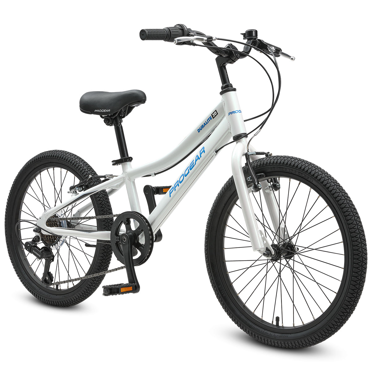 V420-PGKD-DL207S-PW-197767-00 Progear DuraLite 7 Speed Kids Bike 20" - Pearl White - Image 1