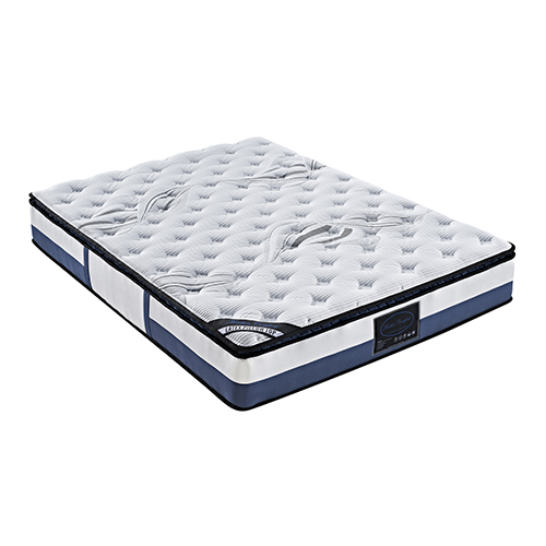 V43-MAT-LPTN-S-01_8 Single Mattress Latex Pillow Top Pocket Spring Foam Medium Firm Bed - Image 1