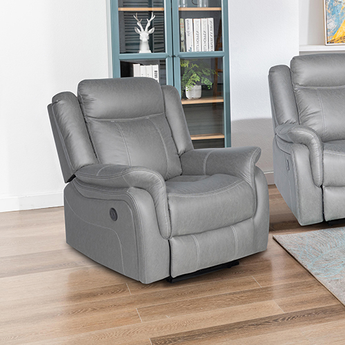 V43-REC-CARL1RGR-144732-00 Carlton 1R Finest Fabric Recliner Sturdy Construction Metal Mechanism - Image 1