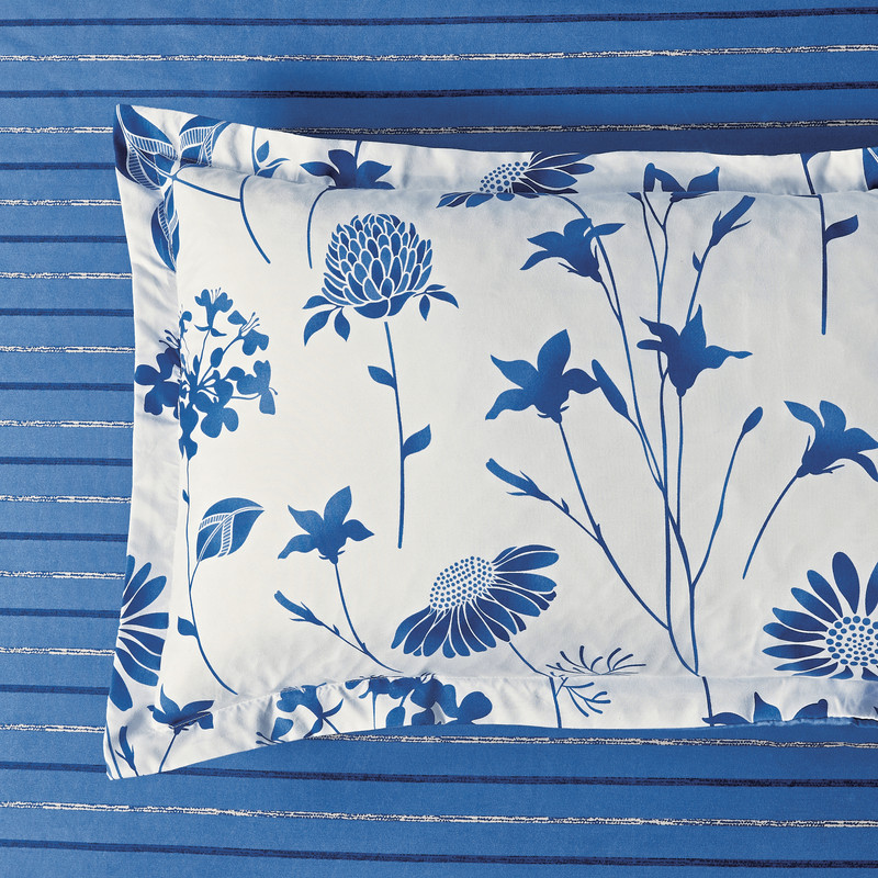 V439-DQSLINCP-72382-00 Microfiber Reversible Quilt Cover Set - Lin - King Size - Image 1