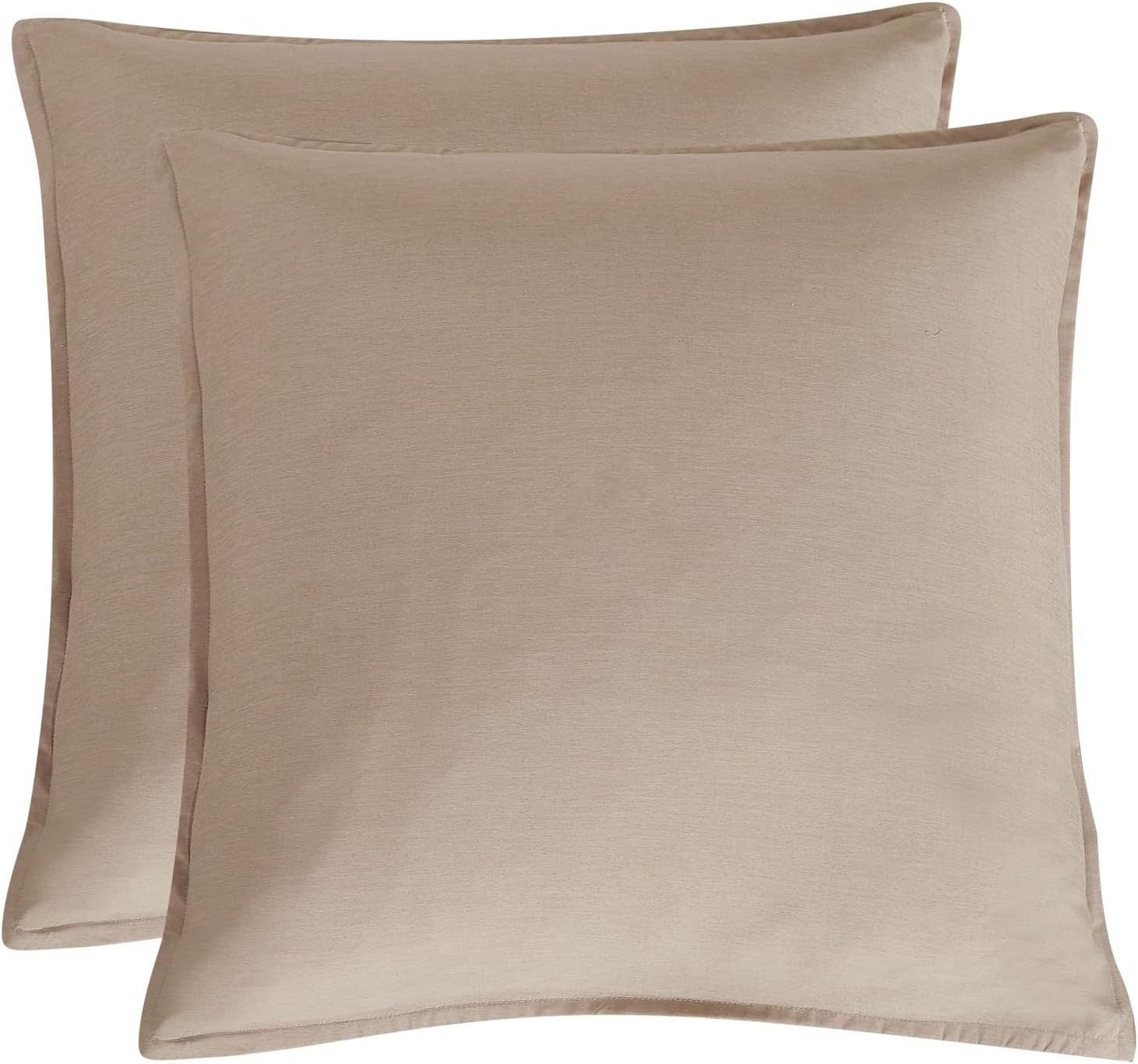 V439-EPBAMPOLYLINEN2-210888-00 Bamboo Microfibre European Pillowcase x2 (one pair) - Linen - Image 1