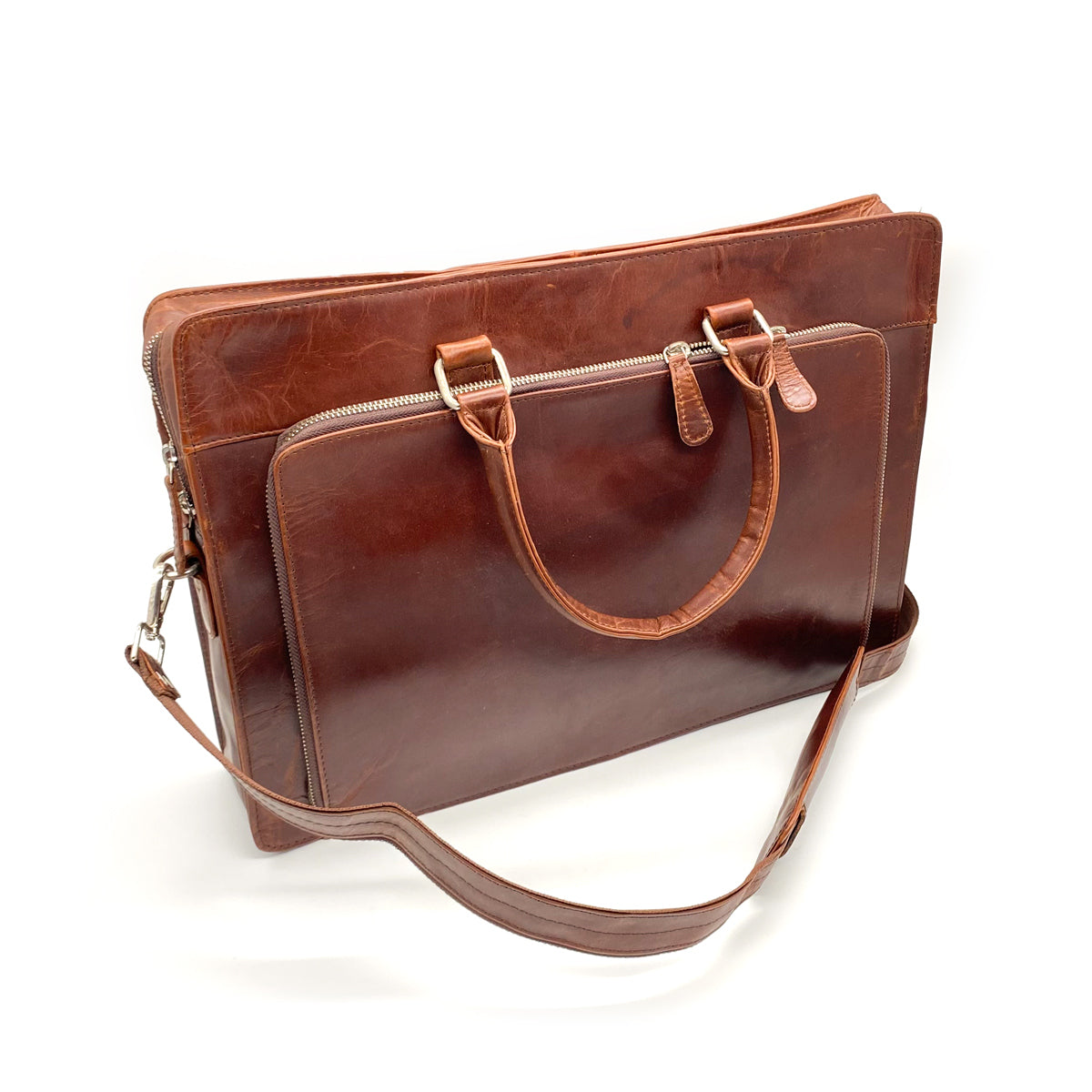 V440-VLB100-72532-00 Handmade Leather Bag - Image 1