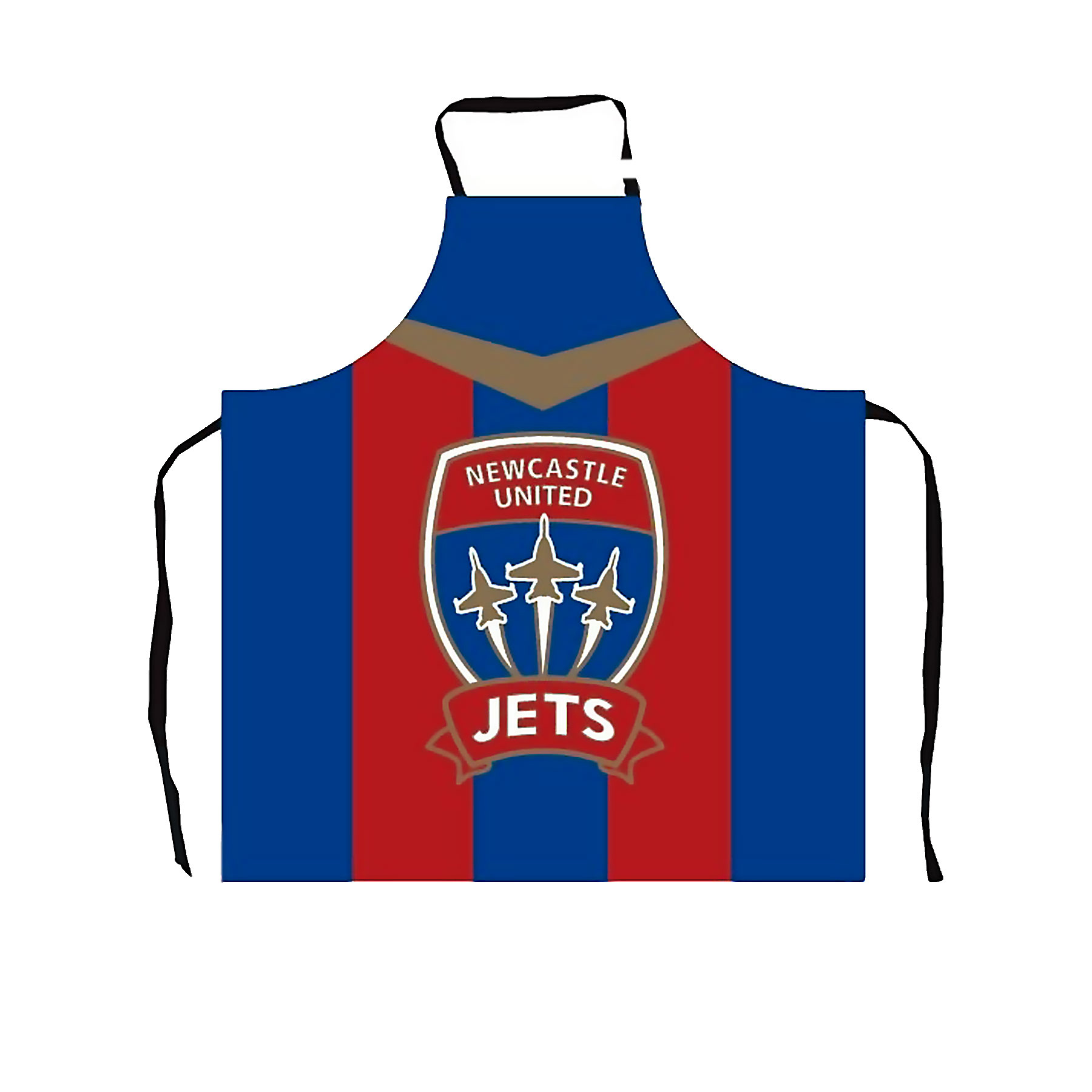 V442-ABR-APRON-BBQNEWCASTLEJETS-RED-SH-96219-00 A-League BBQ Apron Newcastle Jets - Image 1