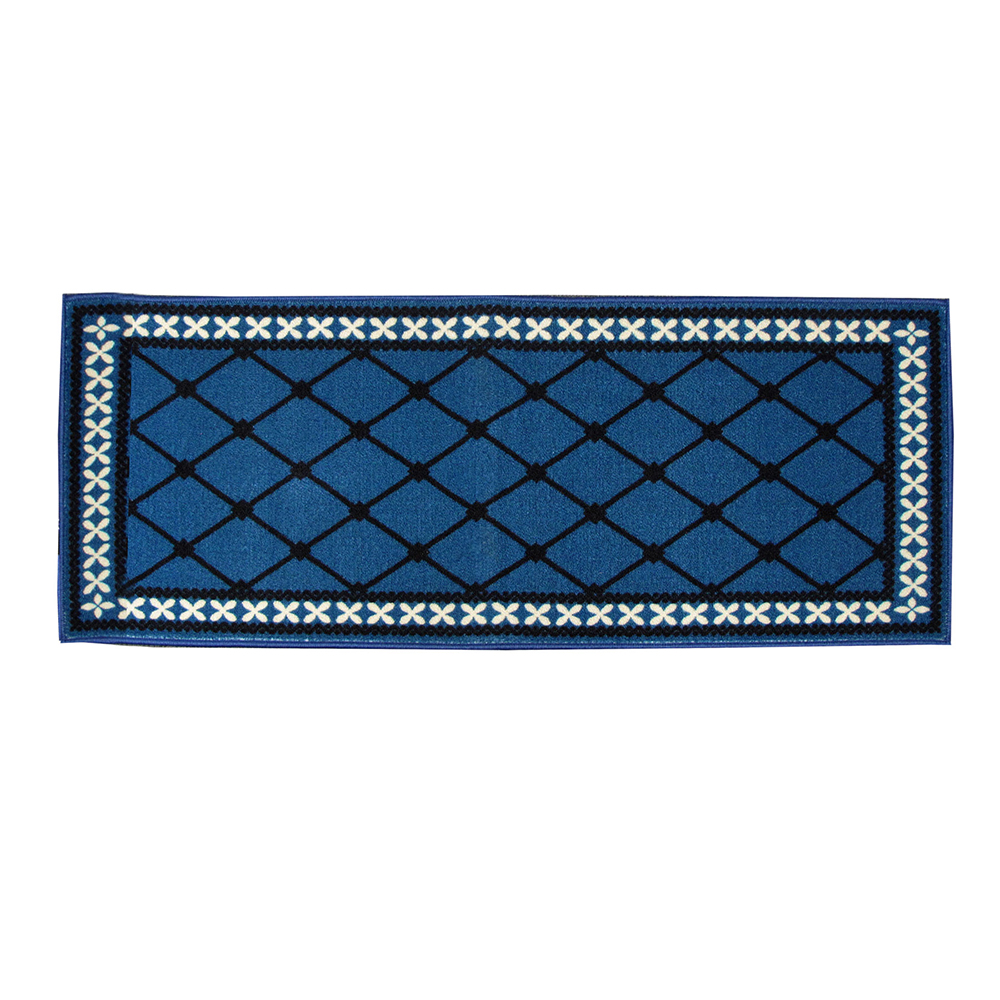 V442-ABR-BATHR-MASON-BLUE-RE-206230-00 Mason Non Slip Bath Runner 50 x 120cm Blue - Image 1