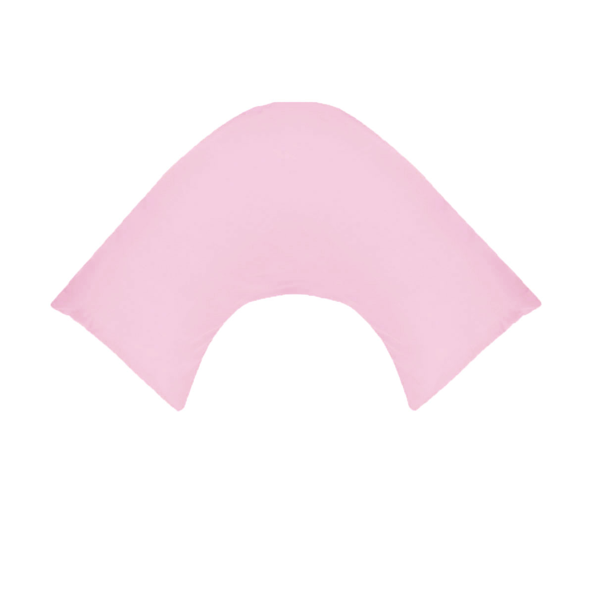 V442-ABR-PILLOWC-280TC-PINK-TR-96879-00 280TC Polyester Cotton V Shape Pillowcase Pink - Image 1