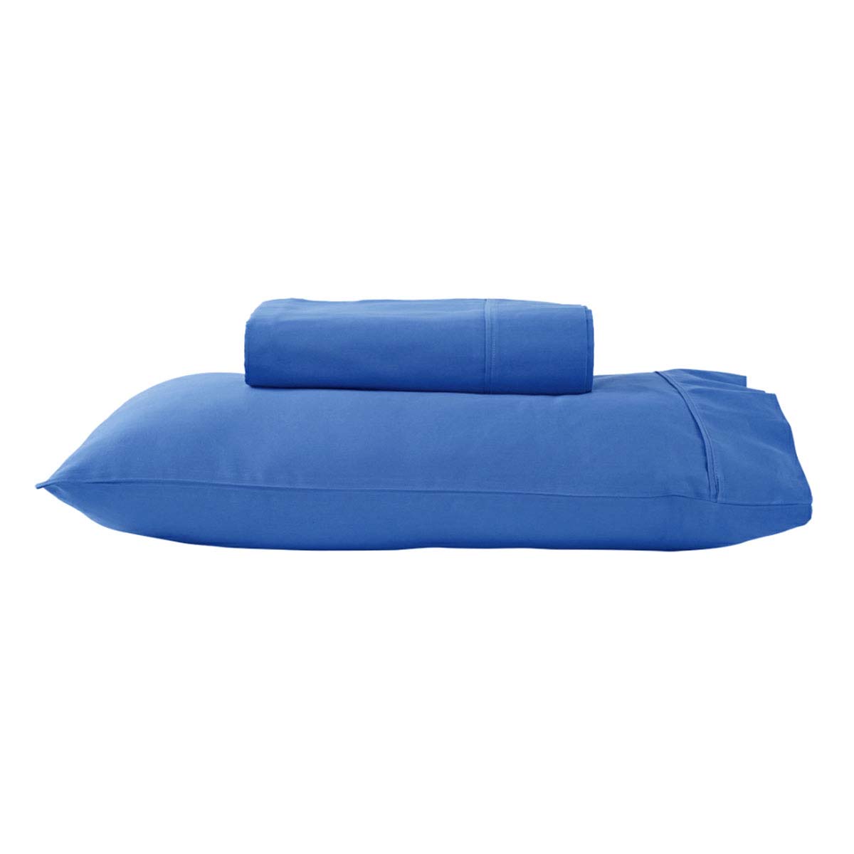 V442-ABR-SHEETS-280TCPOLYCOTTON-MIDBLUE-SB-96893-00 280TC 50% Polyester 50% Cotton Sheet Set Single Mid Blue - Image 1