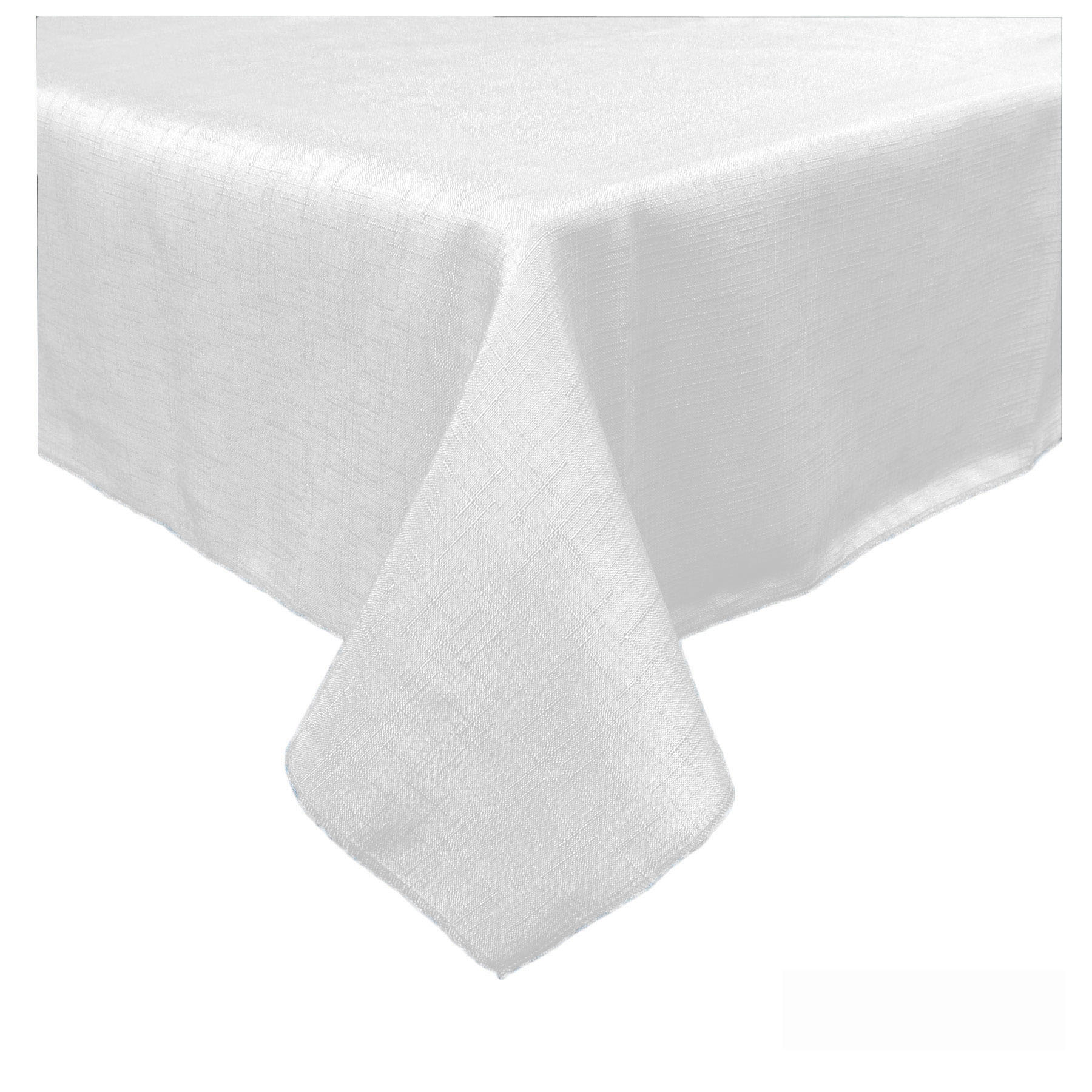V442-ABR-TABLEC-EMPORIOSLUB230CM-WHITE-RE-96496-00 Emporio Slub Table Cloth White 150 x 230 cm - Image 1