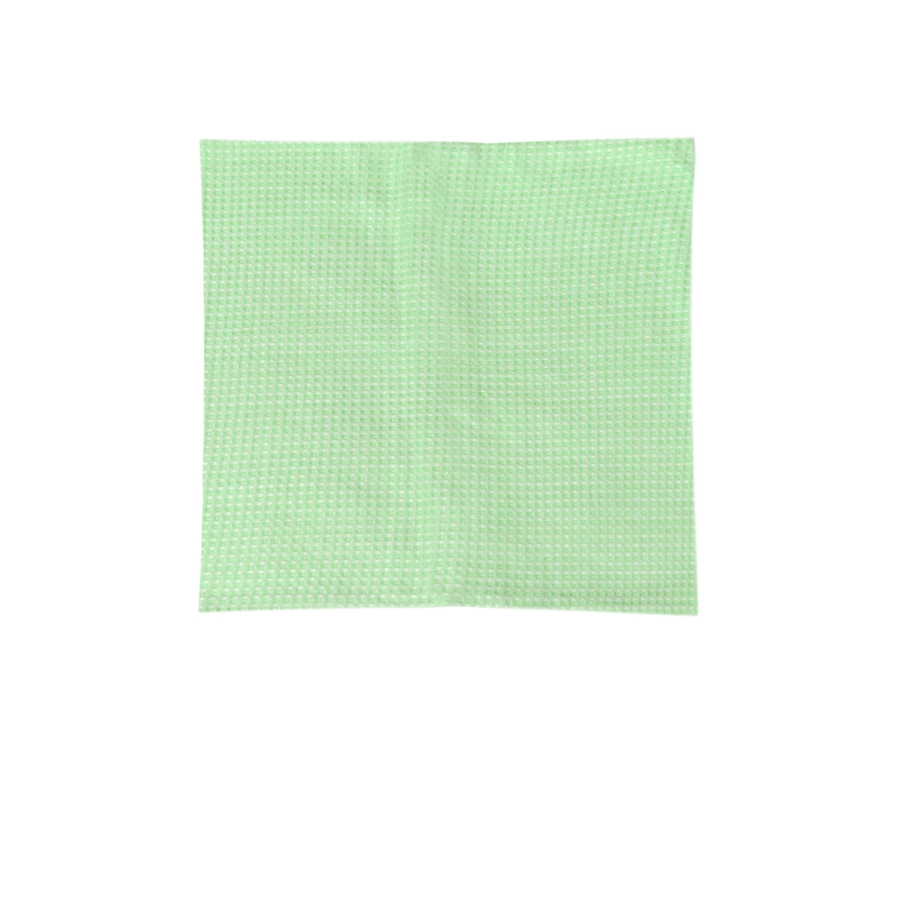 V442-ATX-CUSHIONC-COTTONWAFFLE-GREEN-SQ-79515-00 Cotton Waffle Cushion Cover Green - Image 1