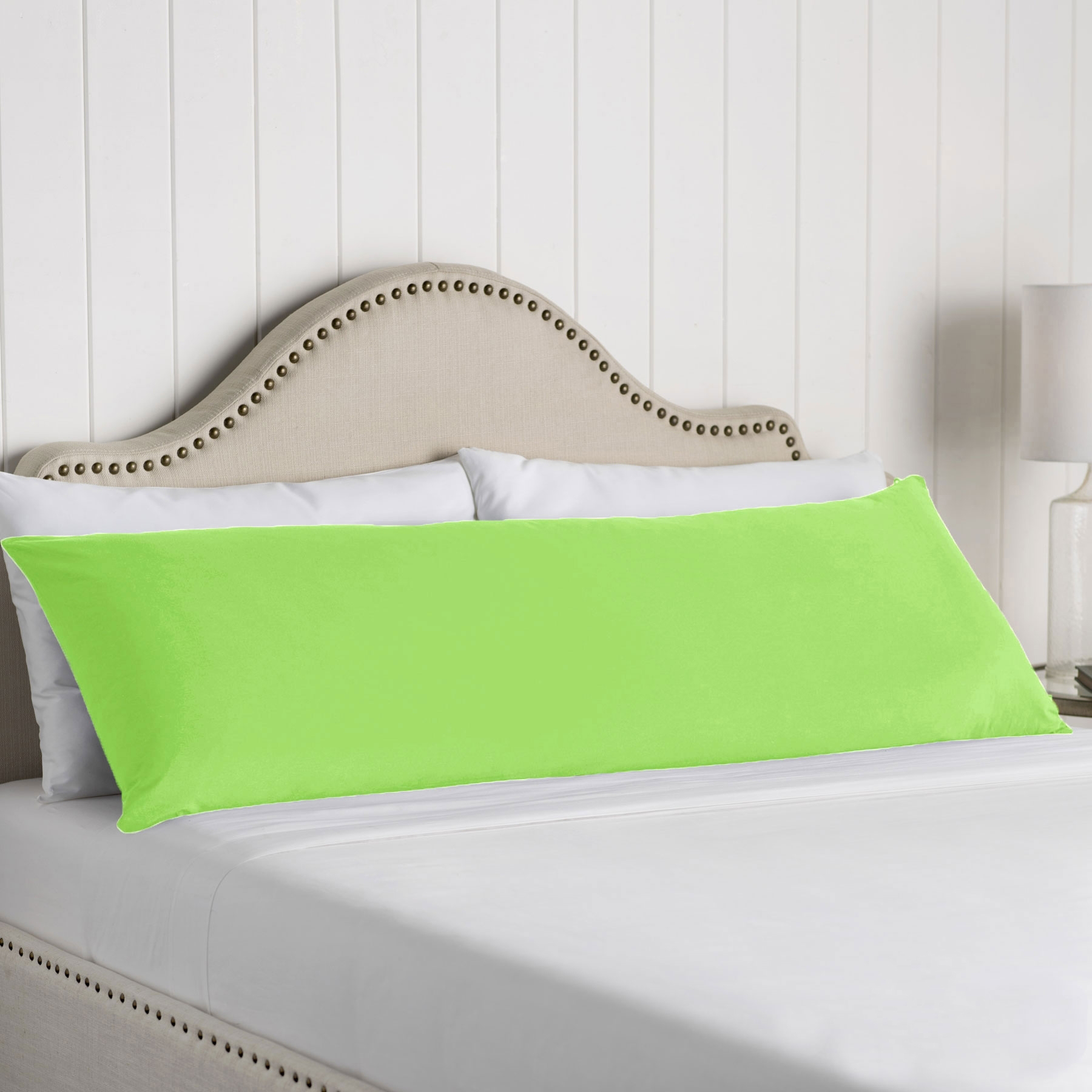 V442-ATX-PILLOWC-COTTONBODY-LIME-BO-79264-00 Artex 100% Cotton Body Pillowcase Lime - Image 1