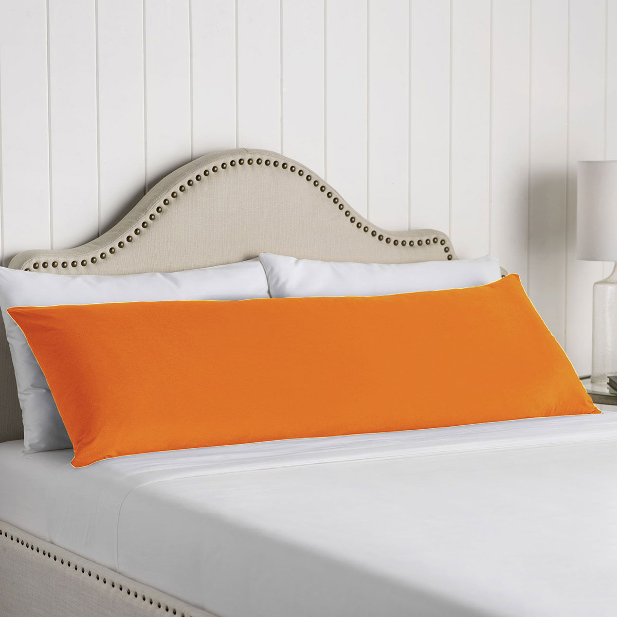 V442-ATX-PILLOWC-COTTONBODY-ORANGE-BO-79276-00 Artex 100% Cotton Body Pillowcase Orange - Image 1
