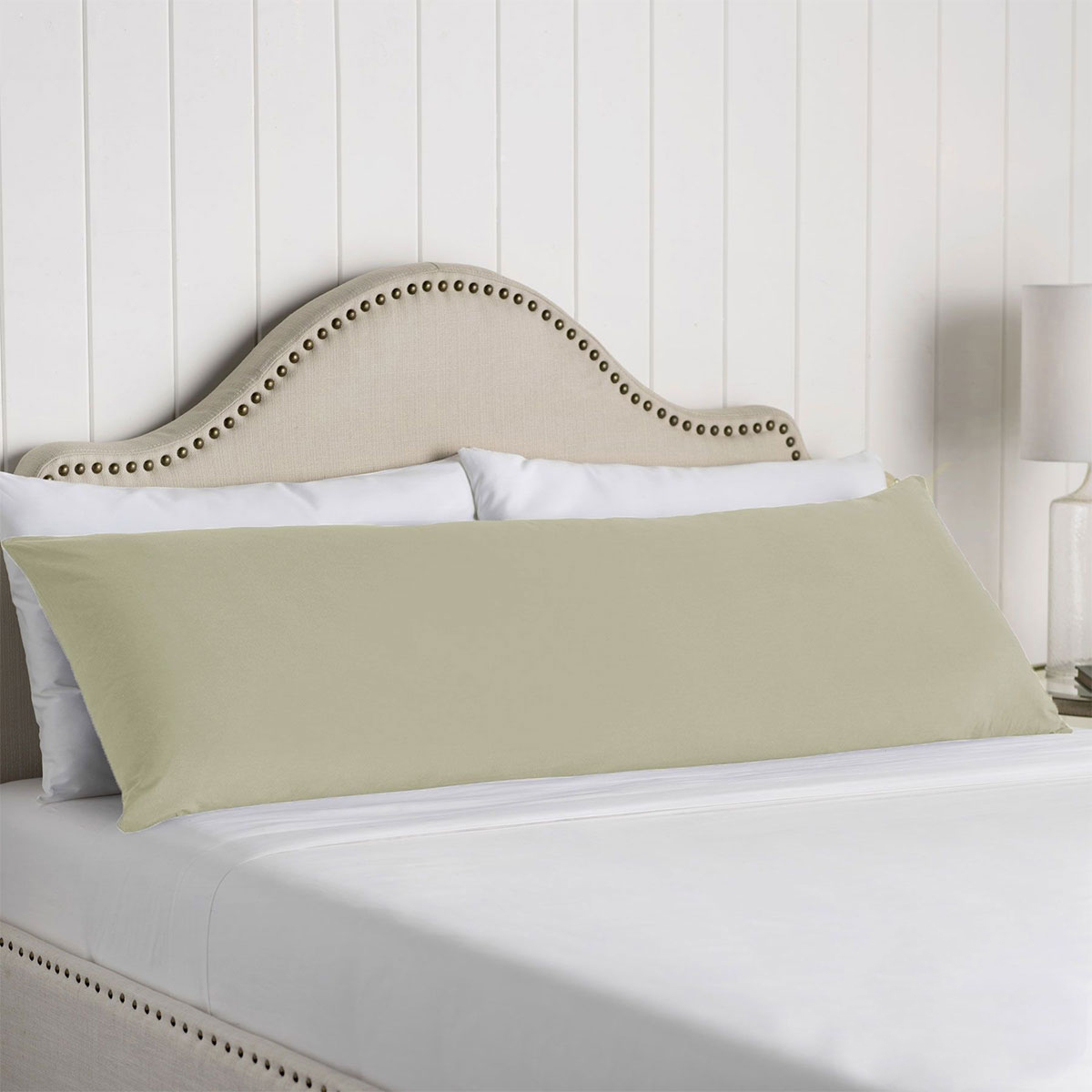 V442-ATX-PILLOWC-COTTONBODY-STONE-BO-79430-00 Artex 100% Cotton Body Pillowcase Stone - Image 1