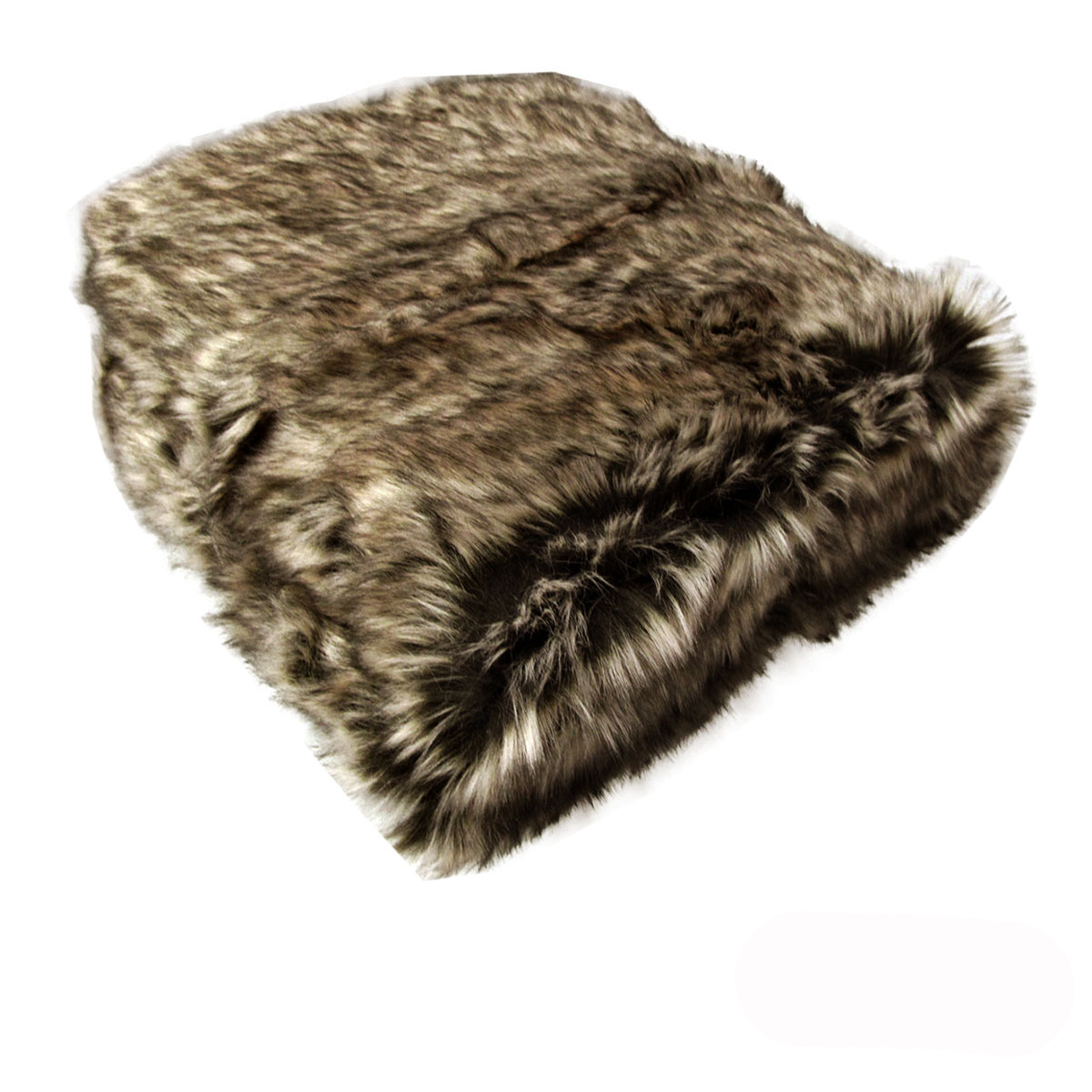 V442-ATX-THROW-23DALEWILDCAT-BROWN-RE-202503121040-00 Dale Animal Faux Fur Throw Rug 127 x 152 cm Wild Cat - Image 1