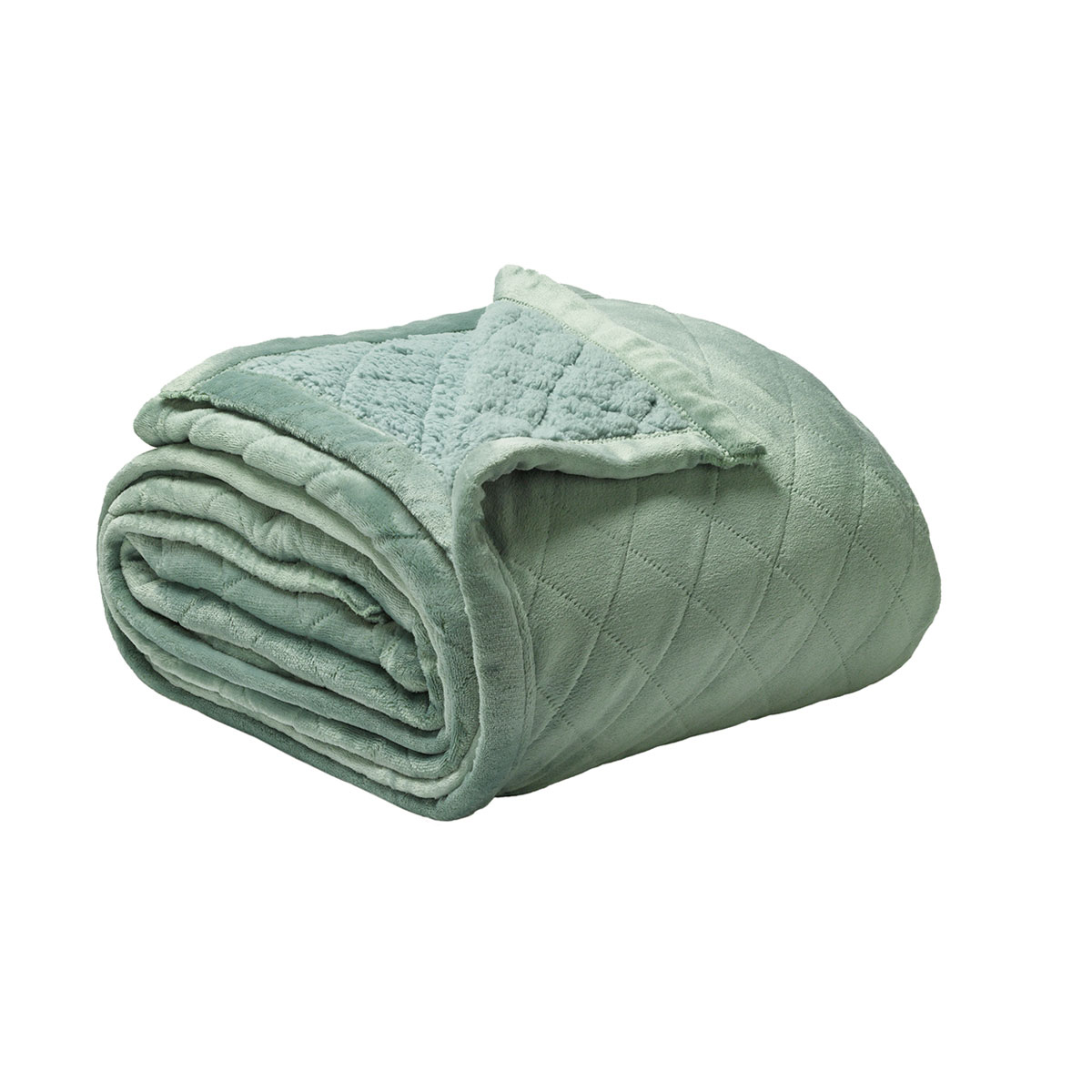 V442-BCA-BLANKET-MANSFIELD-SAGE-DS-158744-00 Bianca Mansfield Blanket Sage Single/Double - Image 1