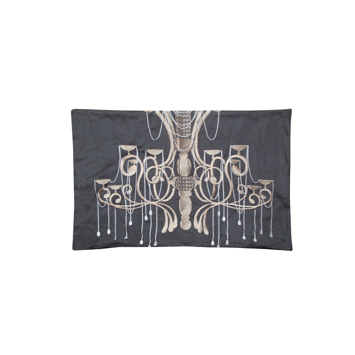 V442-BCA-CUSHIONC-MADDOX-GREY-RE-202847-00 Bianca Maddox Oblong Cushion Cover 45 x 30 cm - Image 1