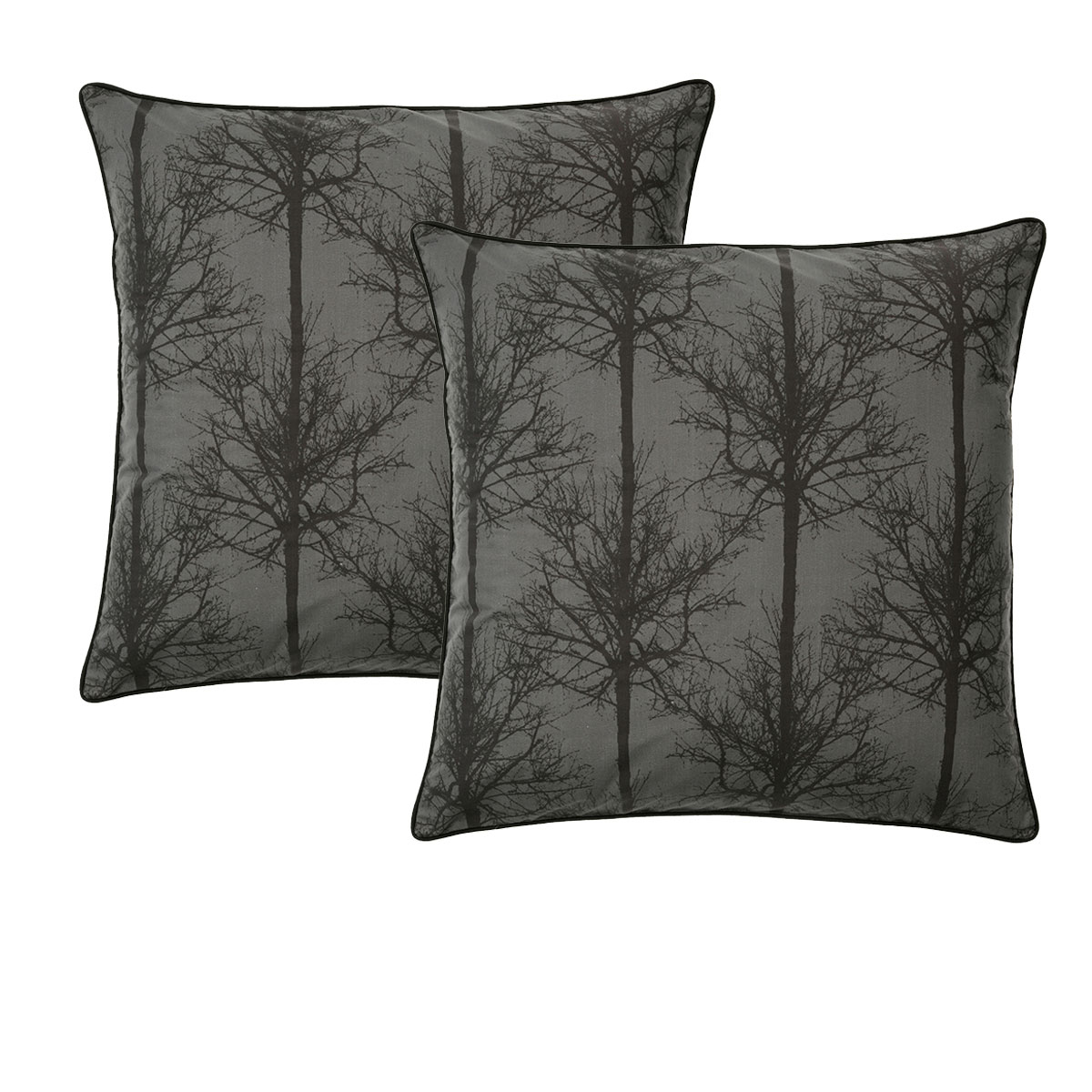V442-BCA-PILLOWC-ALPINESTAG-TAUPE-EU-158441-00 Bianca Pair of Alpine Stag Taupe European Pillowcases - Image 1