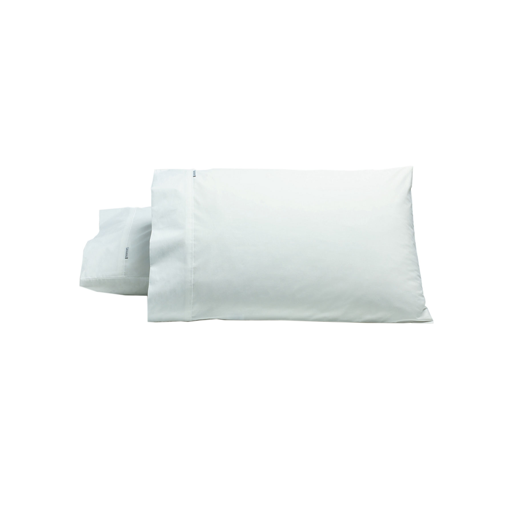 V442-BCA-PILLOWC-HESTON-WHITE-ST-204565-00 Bianca Pair of Heston Cotton Percale Standard Pillowcases White - Image 1