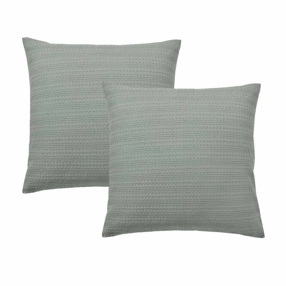V442-BCA-PILLOWC-KAHLANI-SAGE-EU-202505231015-00 Bianca Pair of Kahlani Sage European Pillowcases 65 x 65cm - Image 1