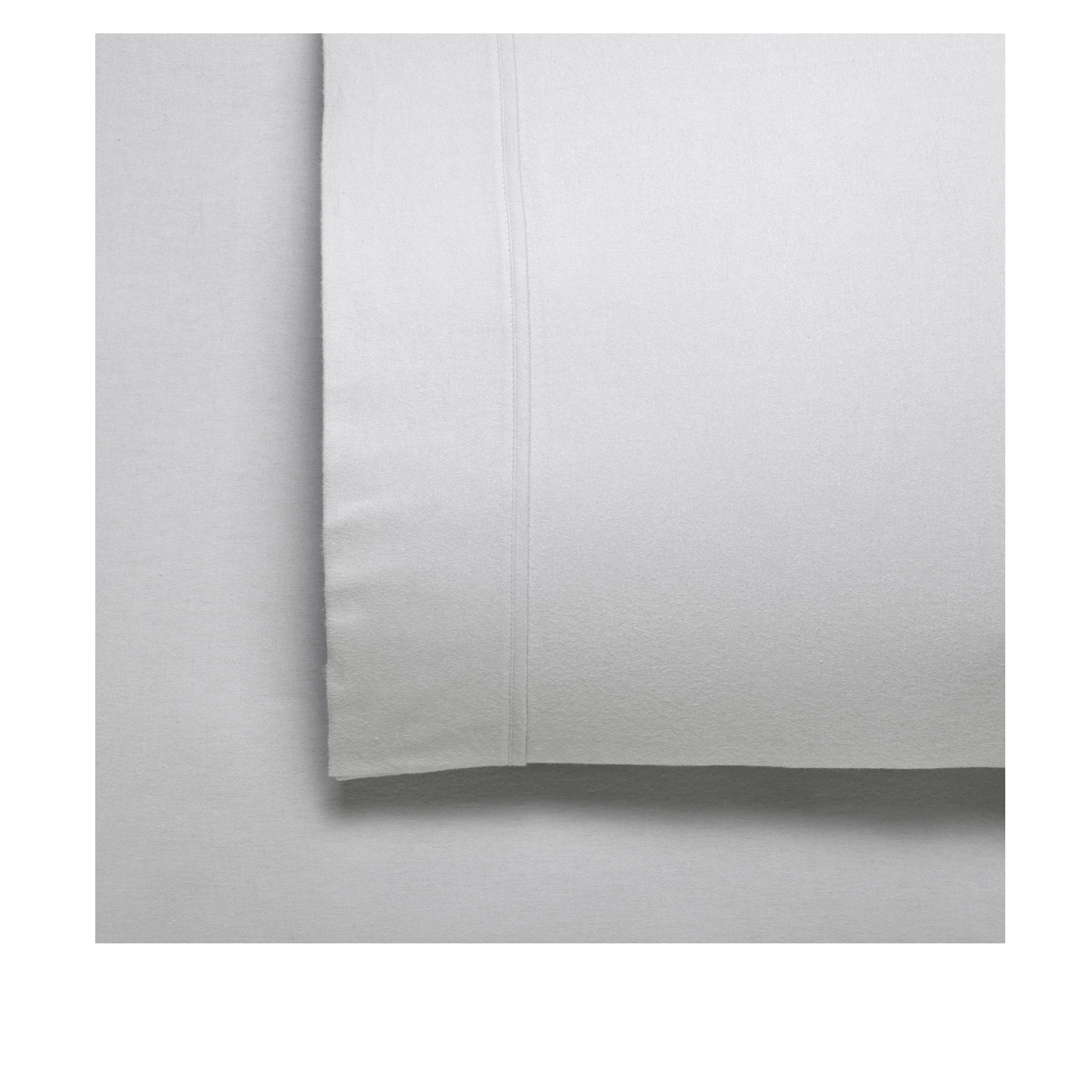 V442-BCA-SHEETS-FLETCHER-SILVER-SPLITK-202710-00 Bianca Fletcher Flannelette Cotton Sheet Set Silver Split King - Image 1
