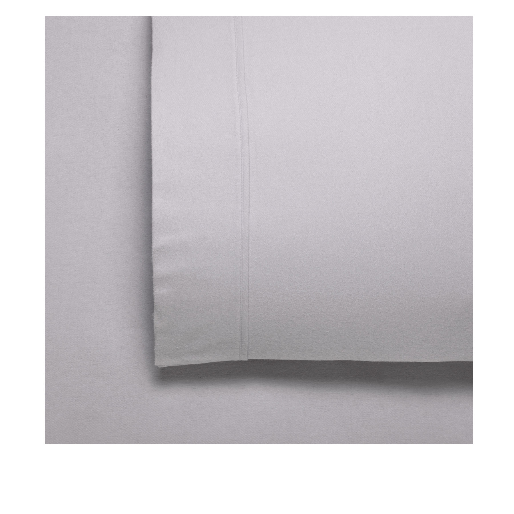 V442-BCA-SHEETS-FLETCHER-STONE-DS-202719-00 Bianca Fletcher Flannelette Cotton Sheet Set Stone Double - Image 1
